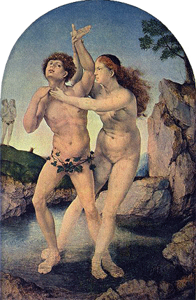 La Métamorphose d'Hermaphrodite et Salmacis, vers 1520, Jan Gossaert