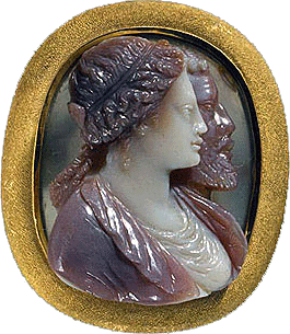 Alfonso II d'Este y Lucrezia de Médicis, siglo XVI, medallón