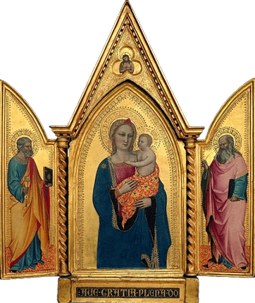Vierge à l'Enfant et les saints Pierre et Jean l'Évangéliste, 1360, Nardo di Cione