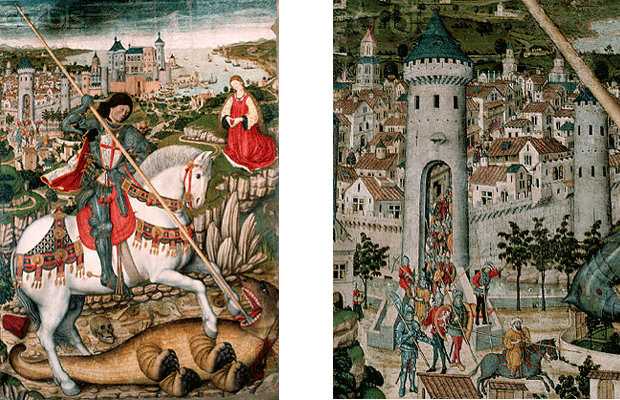 Retable de saint Georges, vers 1470, Pedro Nisart