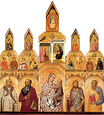 Polyptyque d'Arezzo,1320, Pietro Lorenzetti