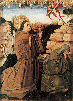 Saint François recevant les stigmates, Maître de Porciúncula