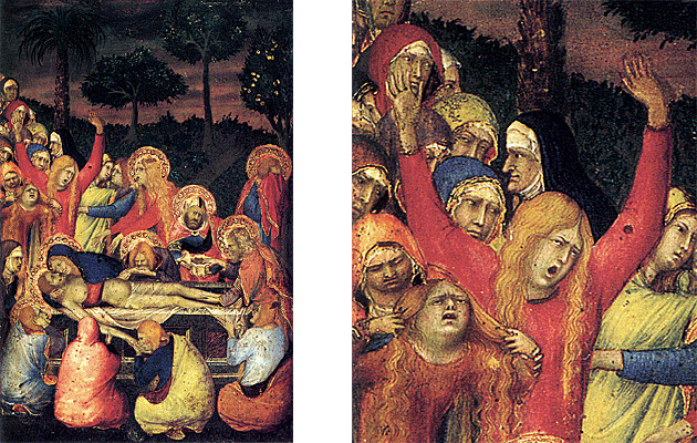 La Mise au tombeau, vers 1312, Simone Martini