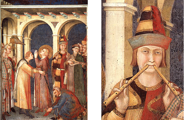 Simone Martini, L'adoubement, Assise 