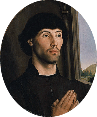 Portrait d'un donateur,vers 1475, Hugo van der Goes
