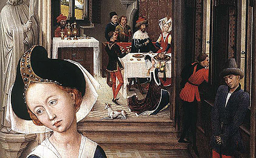 Banquete de Herodes, Retablo de San Juan, 1455-1460, Rogier van der Weyden
