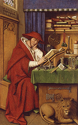 Saint Jérôme dans son cabinet de travail, 1440-1442, Jan van Eyck