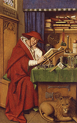 Saint Jérôme dans son cabinet de travail, 1440-1442, Jan van Eyck Saint Jérôme dans son cabinet de travail, 1440-1442, Jan van Eyck