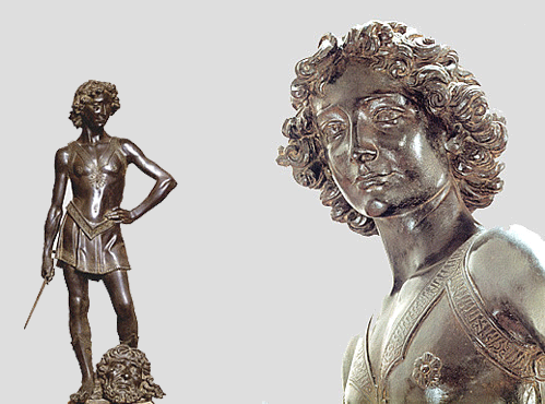 David, hacia 1476, Andrea Verrocchio, Florencia, museo del Bargello