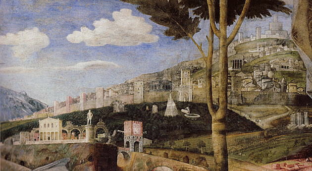 Paysage de la Camera degli Sposi, Andrea Mantegna