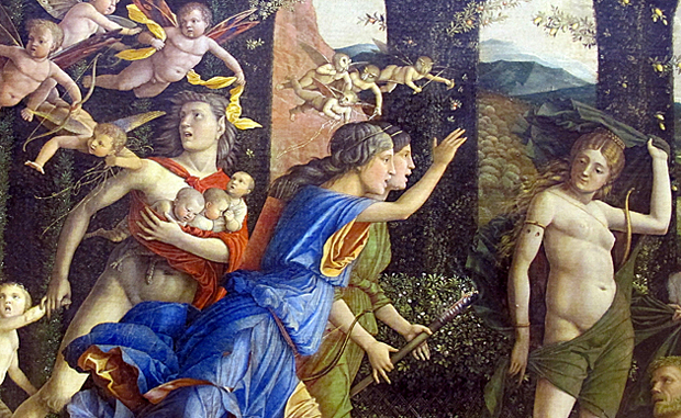 Minerve chassant les vices, Andrea Mantegna