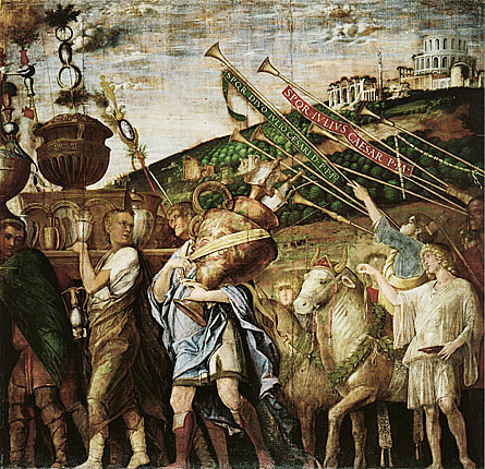 El triunfo de César, Andrea Mantegna