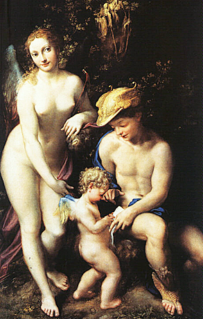 La educación de Amor, Correggio