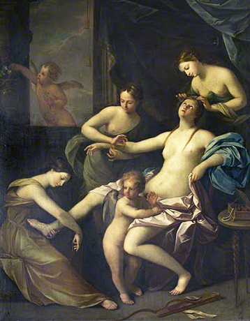 El baño de Venus, Guido Reni y taller