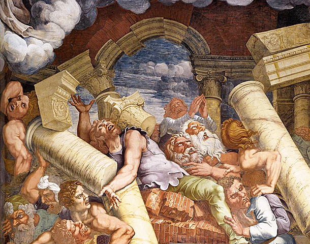 Caída de los Gigantes, 1530-1534, Giulio Romano