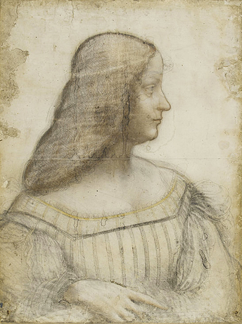Isabelle d'Este, vers 1499, Léonard de Vinci