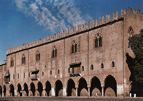 Vista del Palacio Ducal de Mantua