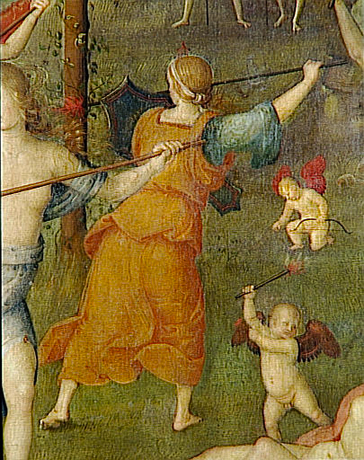 El combate entre el Amor y la Castidad, 1505, Perugino