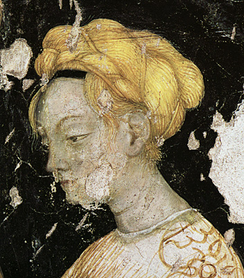 Tournoi (dame de la cour), vers 1433-1437, Pisanello