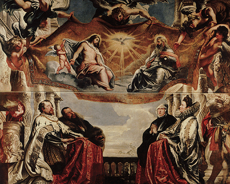 La Sainte Trinité adorée par Vincenzo Gonzaga et sa famille, Rubens