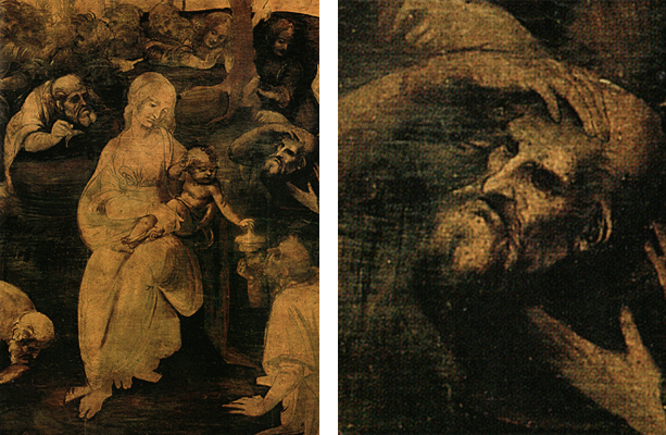 L'Adoration des Mages, Léonard de Vinci