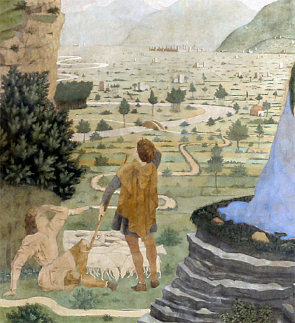Natividad, 1460-1462, Alesso Baldovinetti, detalle