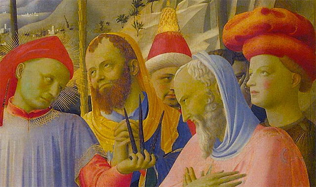 La Descente de croix, vers 1443, Fra Angelico, détail