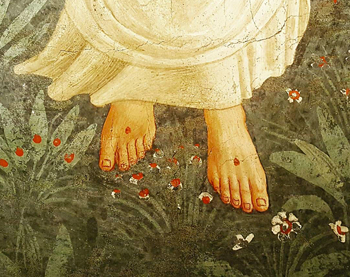 Noli me tangere, c. 1449, Fra Angelico, detalle