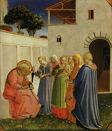 Imposition du nom au Baptiste, 1434-1435, Fra Angelico