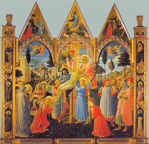 La Descente de croix, vers 1443, Fra Angelico 