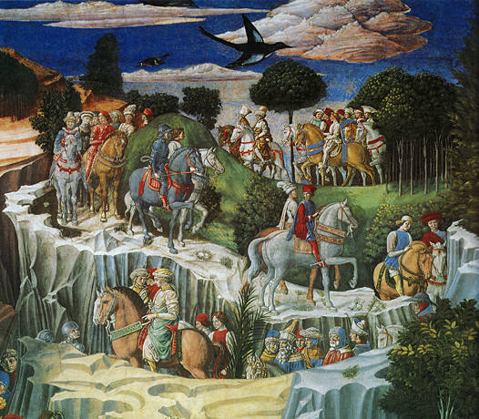 El cortejo de los reyes Magos,  Benozzo Gozzoli