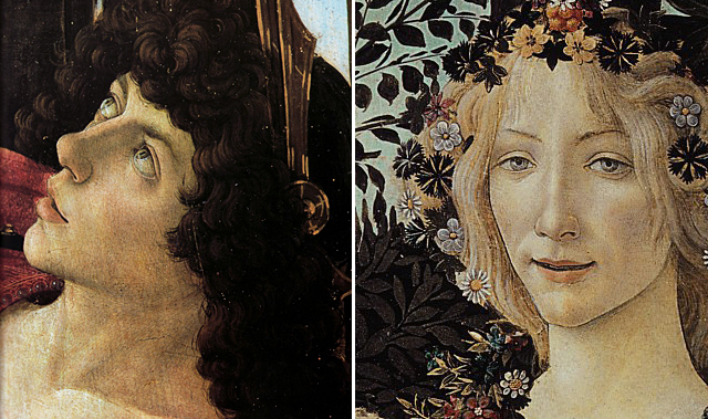 Mercurio y Flora, Botticelli