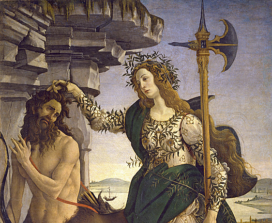 Pallas domptant le Centaure, Sandro Botticelli