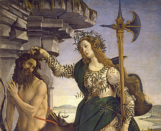 Palas dominando al Centauro, Botticelli