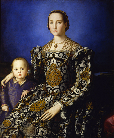 Éléonore de Tolède et son fils Giovanni, 1545, Agnolo di Cosimo, dit Bronzino, Florence, Musée des Offices