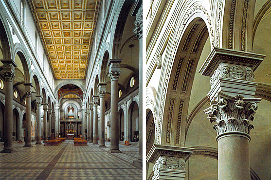 San Lorenzo, vers 1421, Brunelleschi