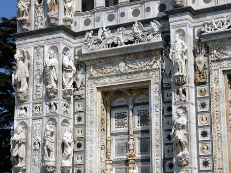 Cartuja de Pavía, fachada