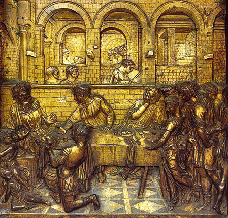 Banquet d'Hérode, 1423-1427, Donatello (Sienne, Baptistère)