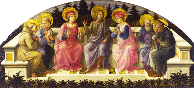 Siete santos, Fra Filippo Lippi 