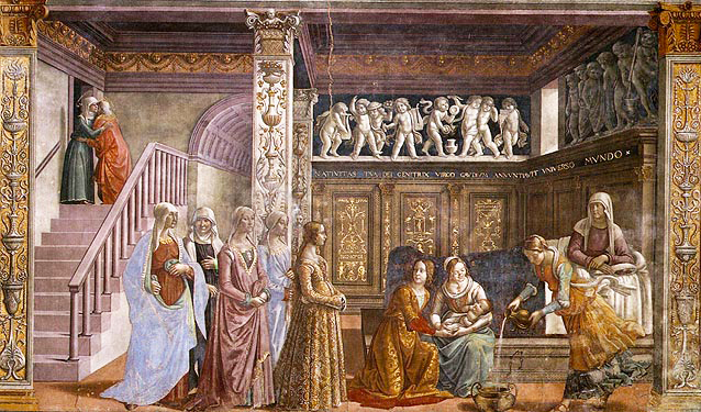Natividad de la Virgen, 1486-1490, Domenico Ghirlandaio