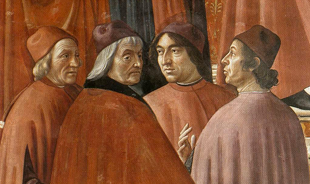 Domenico Ghirlandaio, humanistas florentinos