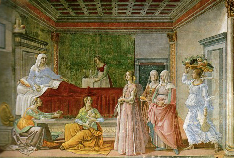 Vie de saint Jean-Baptiste, fresque, vers 1486, Domenico Ghirlandaio