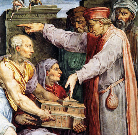Filippo Brunelleschi y Lorenzo Ghiberti, Giorgio Vasari