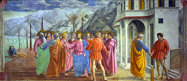 Le Paiement du tribut, Masaccio