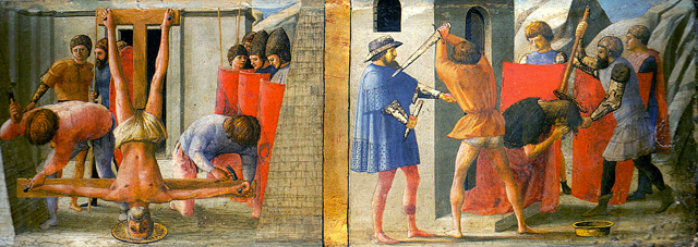 Crucifixion de saint Pierre, 1426, Masaccio