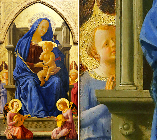 Vierge à l'Enfant, Polyptyque de Pise, Masaccio