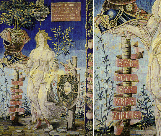 Pallas, carton de Sandro Botticelli