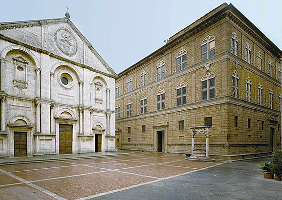 Palazzo Piccolomini à Pienza, 1460-1462, Bernardo Rossellino