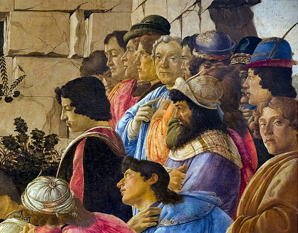 La adoración de los Magos, 1475, Sandro Botticelli