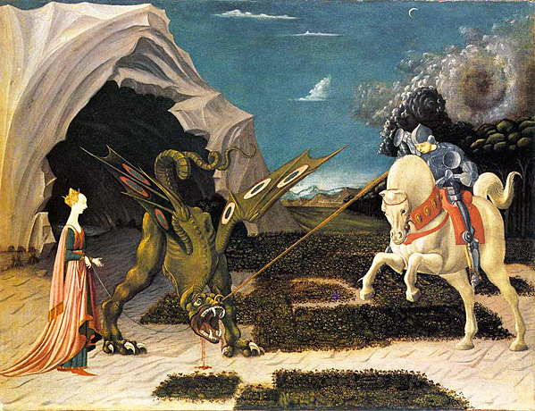 Saint Georges et le dragon, Paolo Uccello